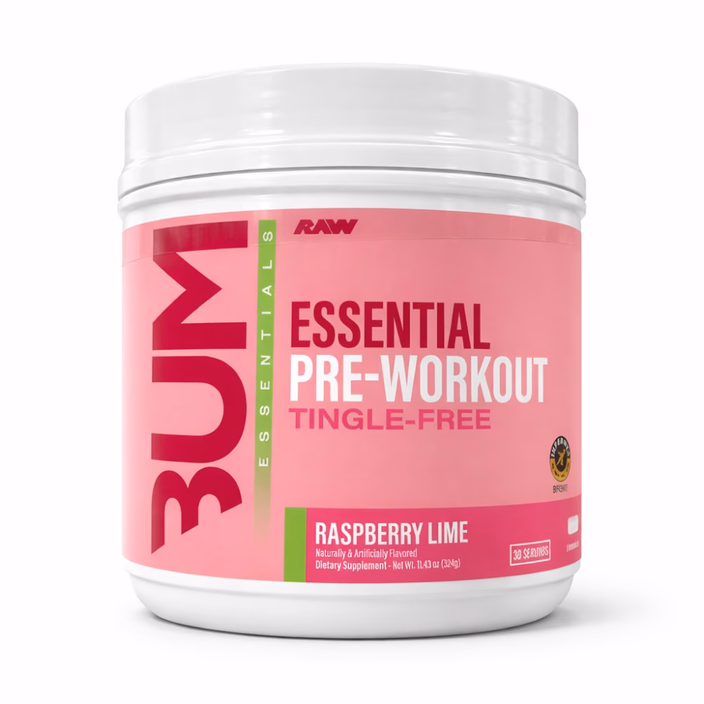 Raw Bum Essential Pre-Workout Raspberry Lime 324g
