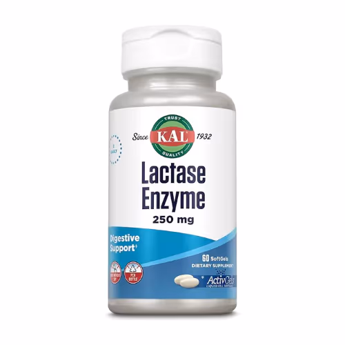  KAL Lactase Enzyme 250mg 60 Softgels 1