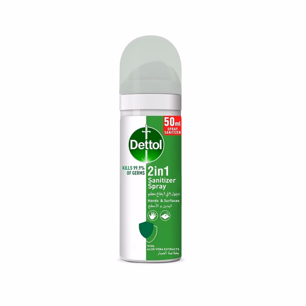 Dettol 2 in 1 Hand and Surface Sanitizer Spray 50ml