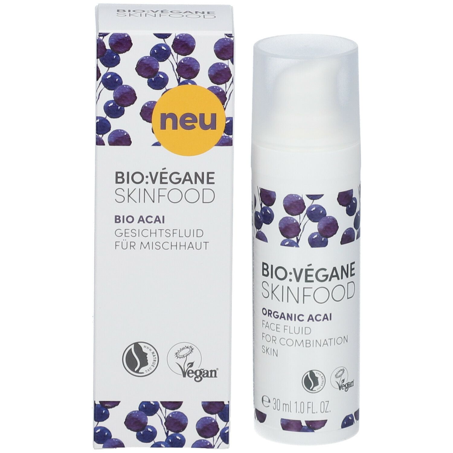 BIO VEGANE Skinfood Organic Acai Face Fluid 30ml