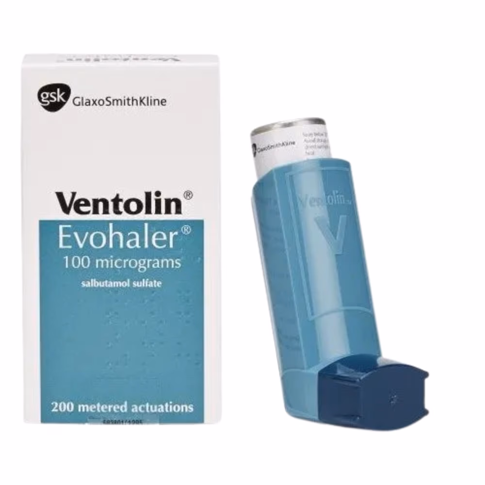 Ventolin Evohaler 100Mcg Metered Dose Inhaler -200 Doses