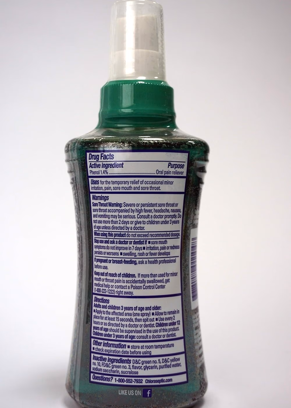 Chloraseptic Throat Spray Menthol 177 ml 5
