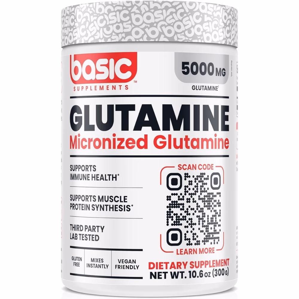 Basic Glutamine Micronized 5000mg Powder 300g
