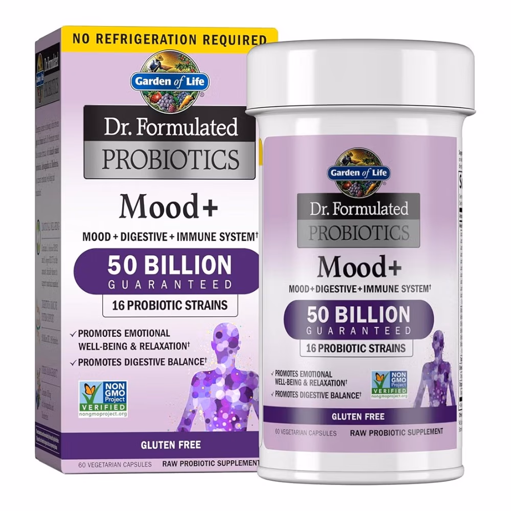 Garden Of Life Dr.Formulated Probiotics Mood+ 50Billion 16 Probiotic Strains  60 VegCapsules