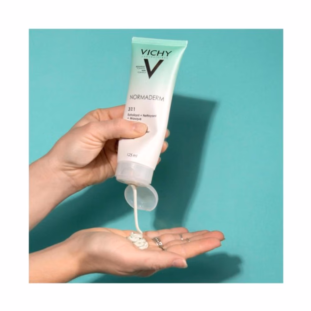 Vichy Normaderm 3 in 1 Scrub and Cleanser Mask 125 ml 4
