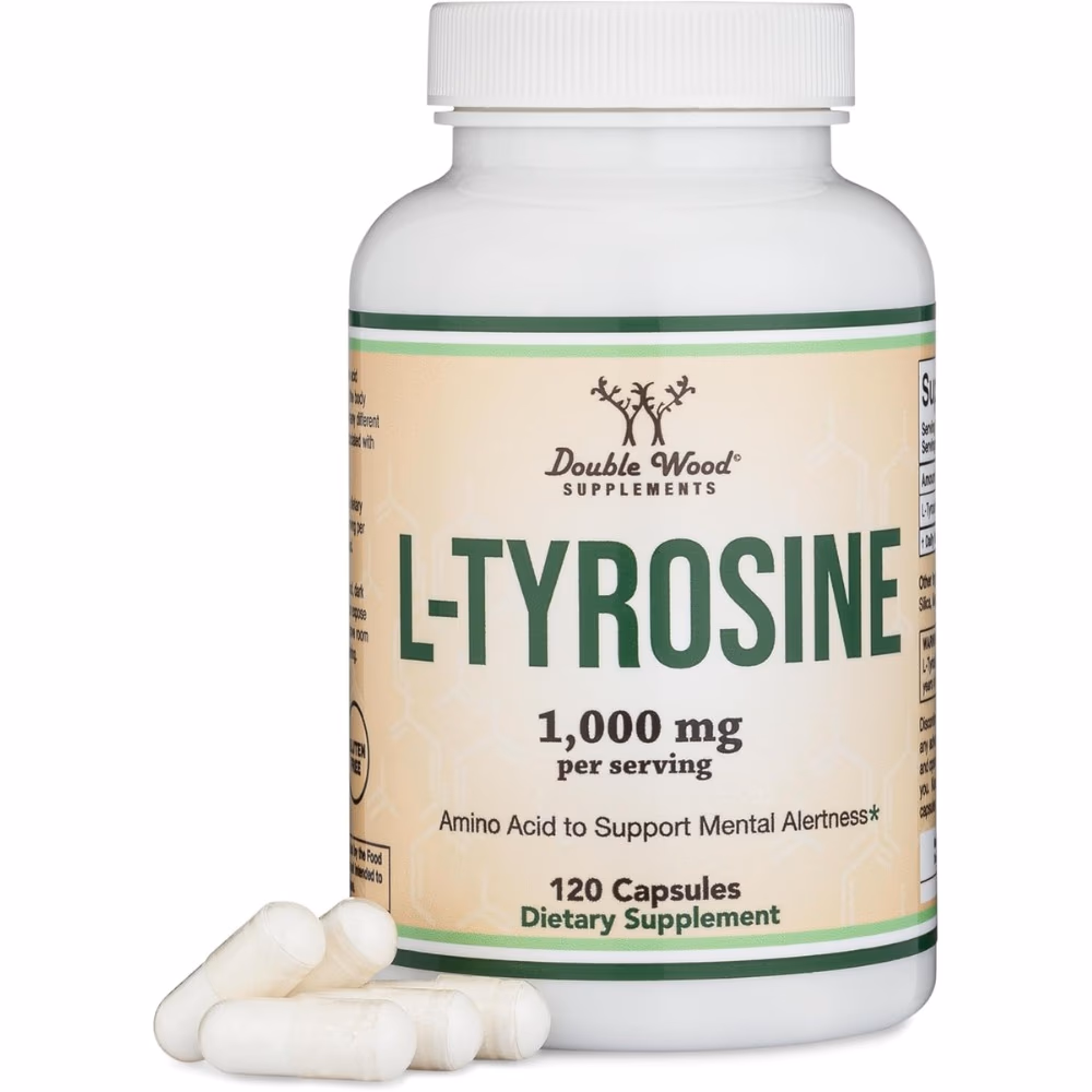 Double Wood L-Tyrosine 1000mg-120 Capsules 