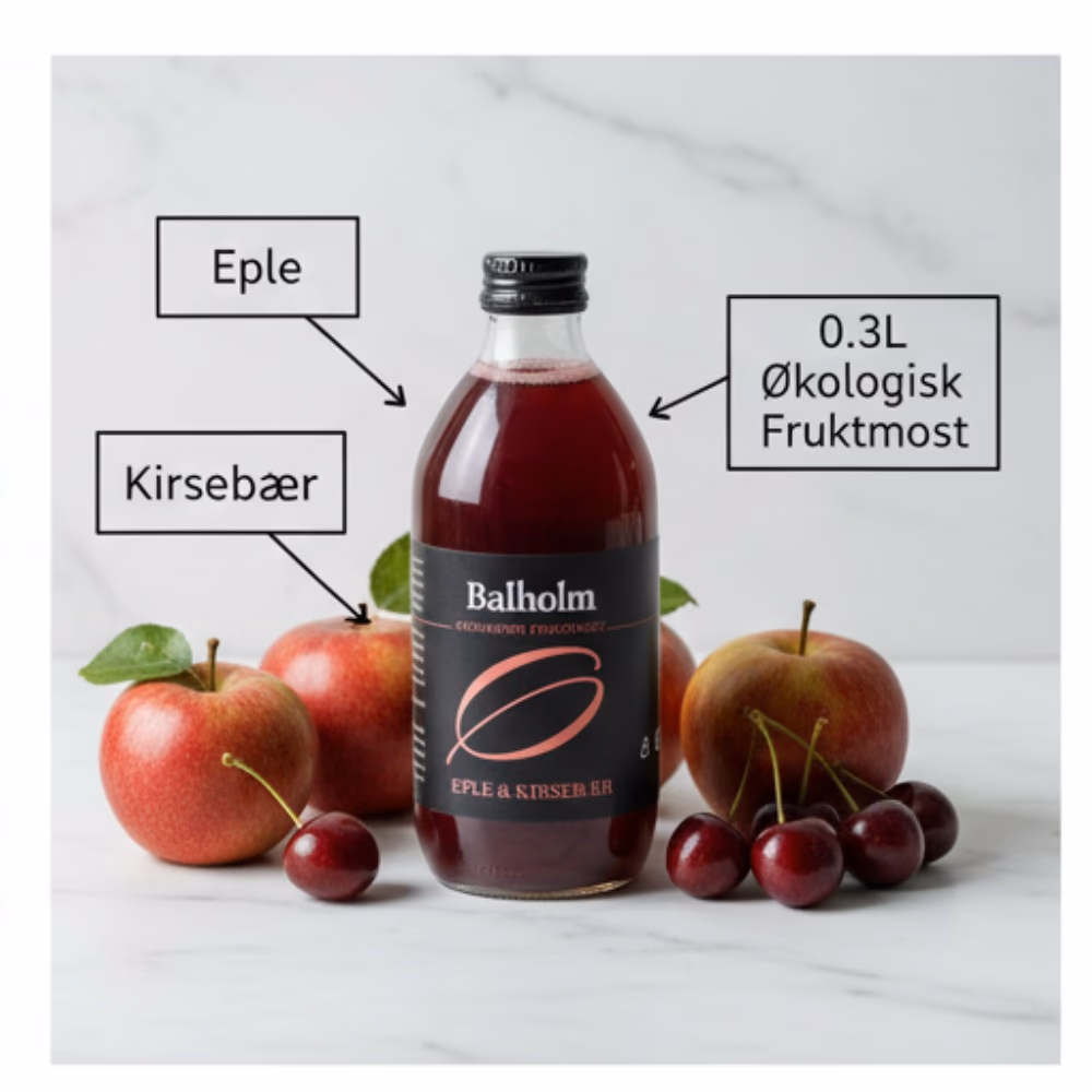 Balholm Organic Fruit Juice 330ml – Apple & Cherry | Cold Pressed, No Concentrate | Norwegian Fjord Fruit 3