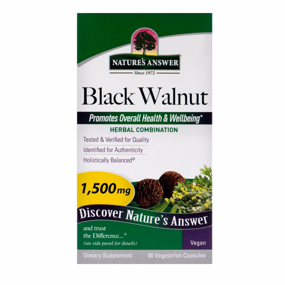 Natures Answer Black Walnut Complex 1500mg-90 Capsules 2