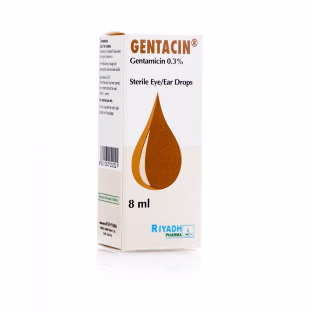 Gentacin 0.3% Eye/Ear Drops 8ml 3