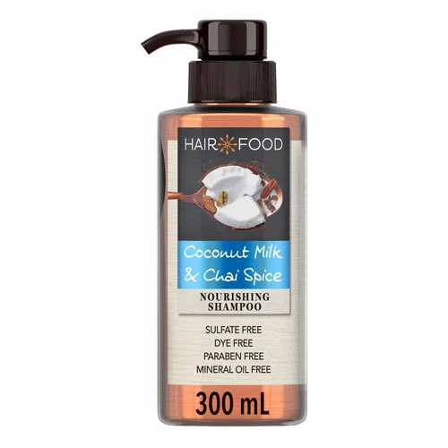 Hair Food Coconut Milk & Chai Spice Nourishing Shampoo 300ml 1