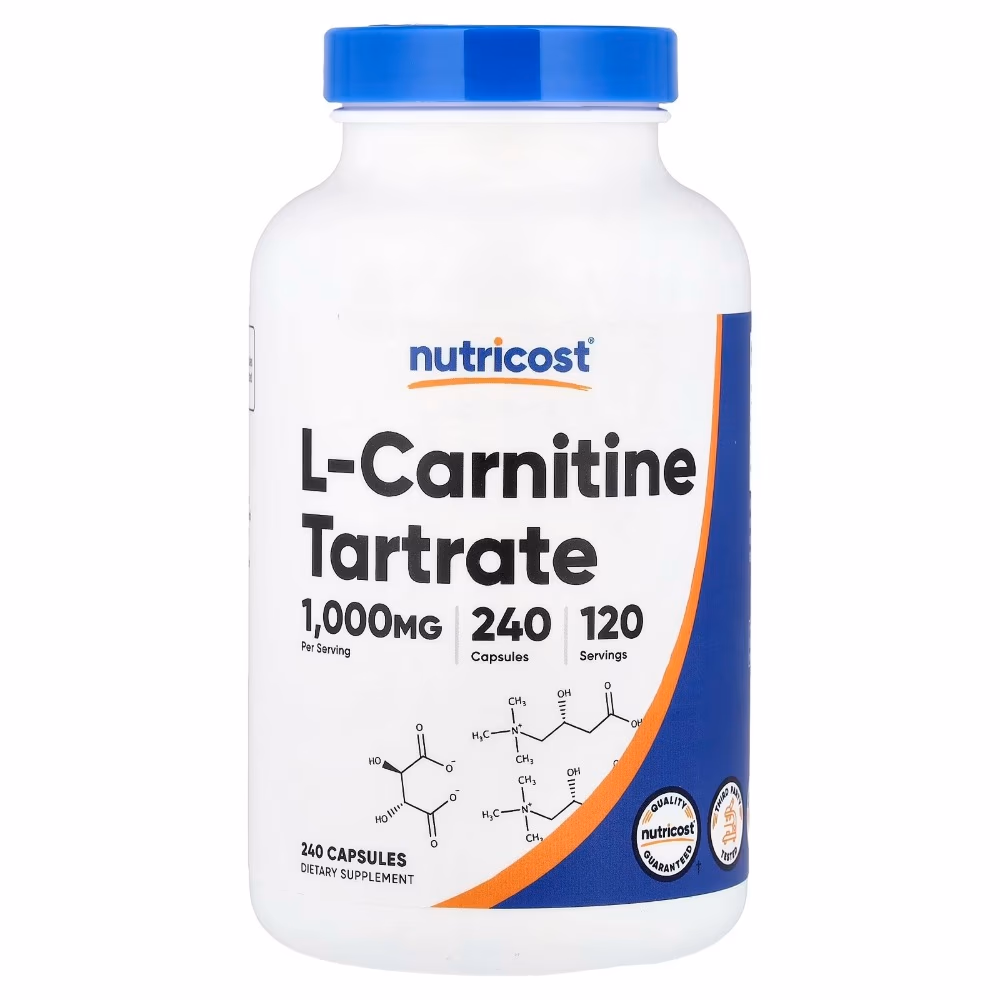 Nutricost L Carnitine Tartrate 1000mg 240 Capsules 1