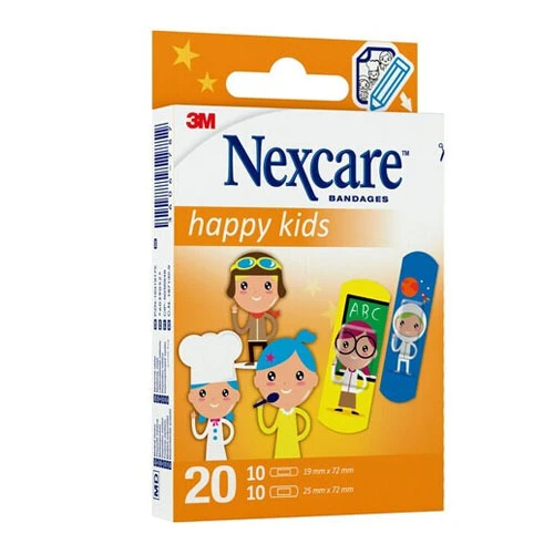 3M Nexcare Happy Kids Profession Bandages - Assorted Size - 20 Bandages 1