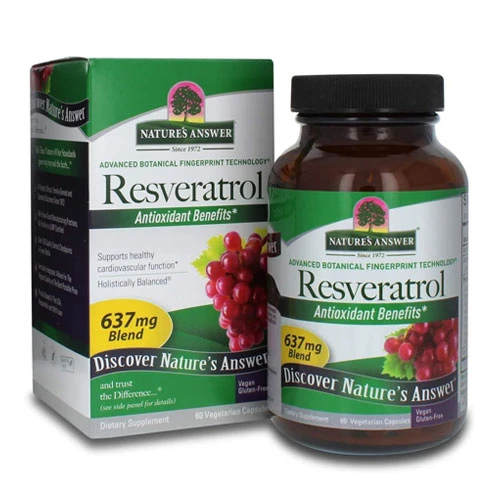 Natures Answer Resveratrol 637mg - 60 Capsules 1