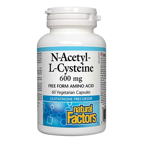 Natural Factors N-Acetyl-L-Cysteine 600mg 60 Capsules 1