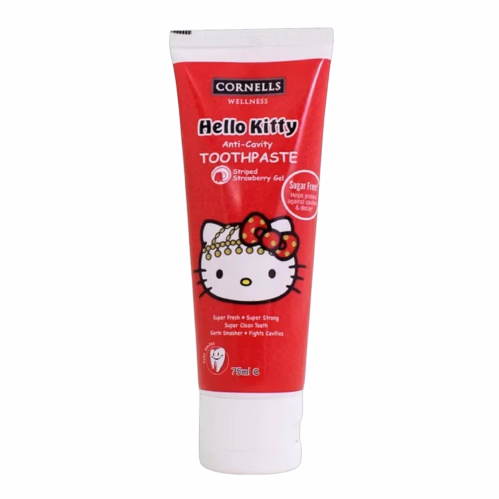 Cornells Hello Kitty Strawberry Gel Toothpaste 75ml