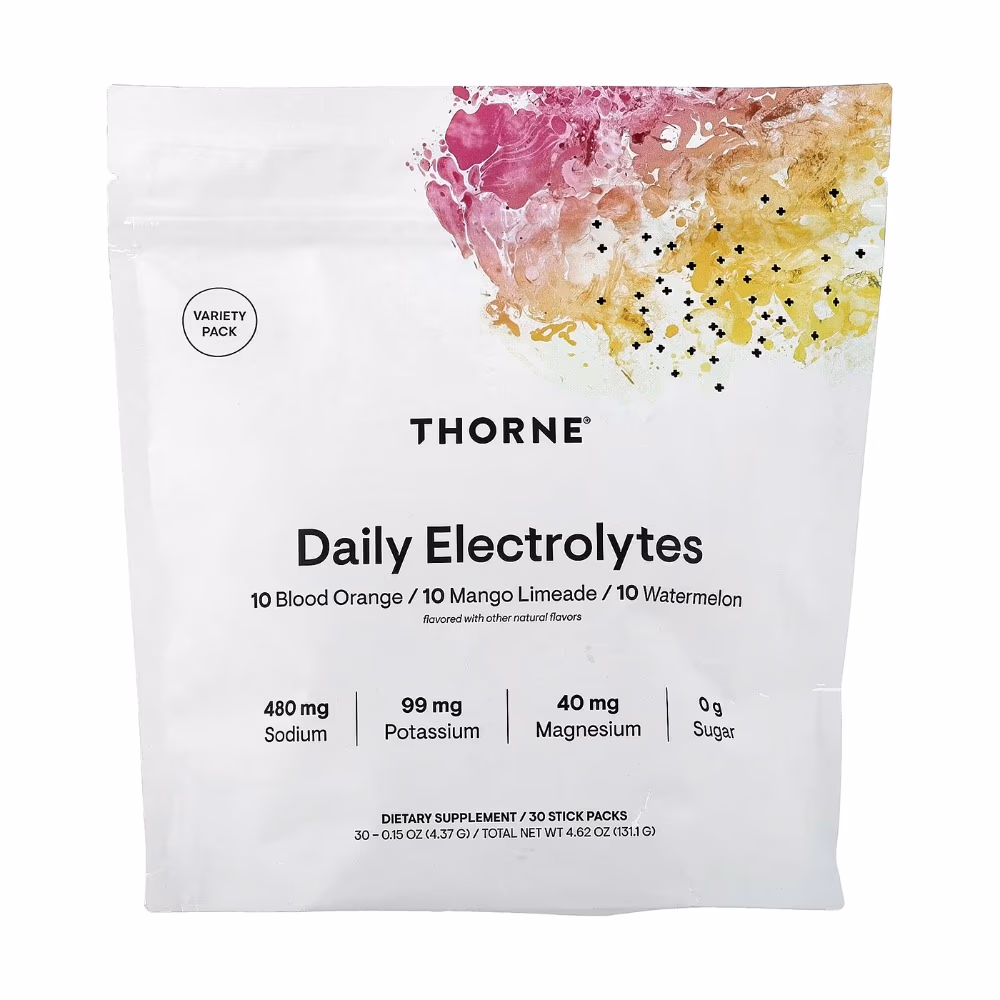 Thorne Daily Electrolytes 30 Stick Packs – Variety Pack | Blood Orange, Mango Limeade & Watermelon | NSF Certified for Sport Hydration Mix 2