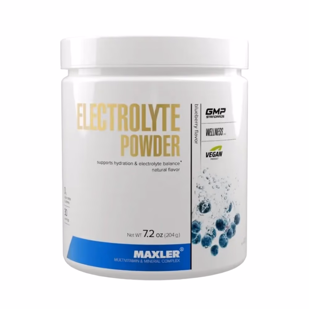 Maxler Electrolyte Powder Blueberry  204g 1