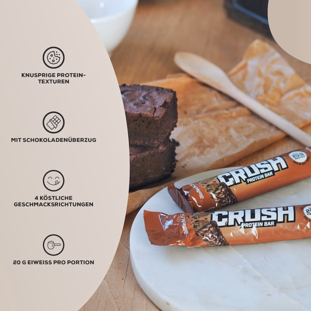 BioTechUSA Crush Protein Bar Chocolate Brownie 64 g 4
