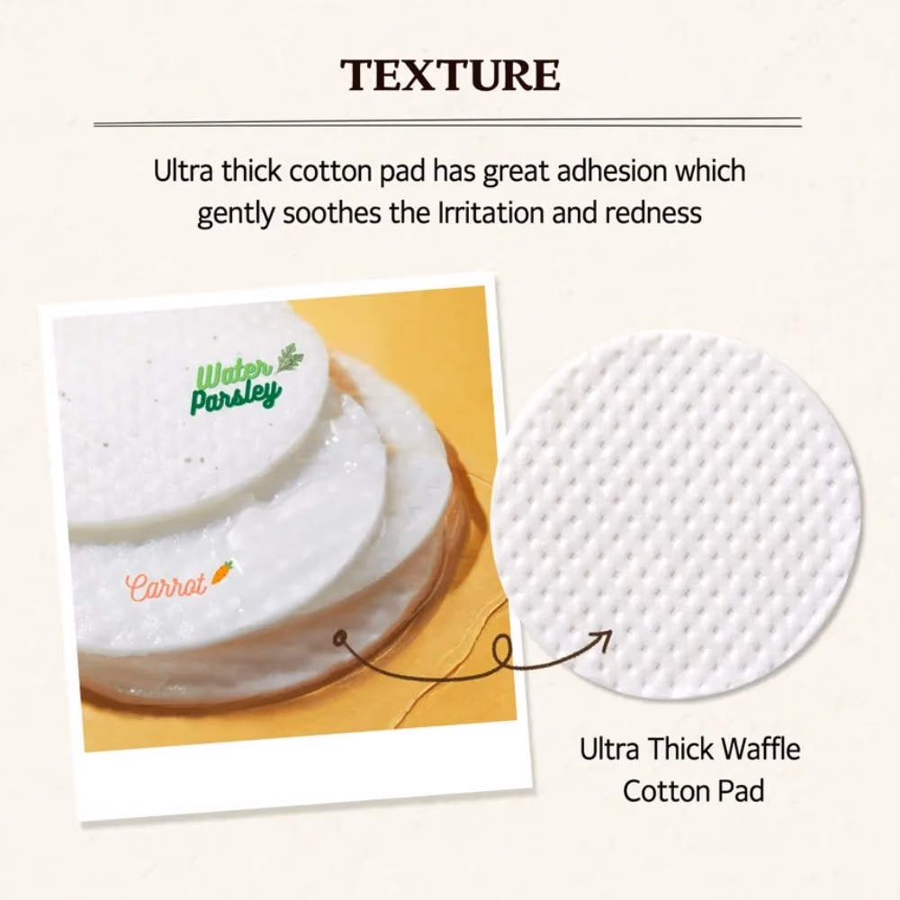 Skinfood Carrot Carotene Calming Water Pad 60 Pads – Beta-Carotene from Carrot Seed Oil | Vegan Toning & Soothing Pads 3