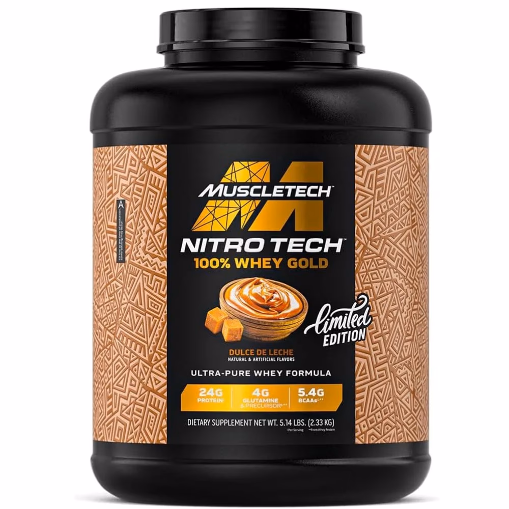 MuscleTech NitroTech 100% Whey Gold Dulce De Leche 5.10lbs 1