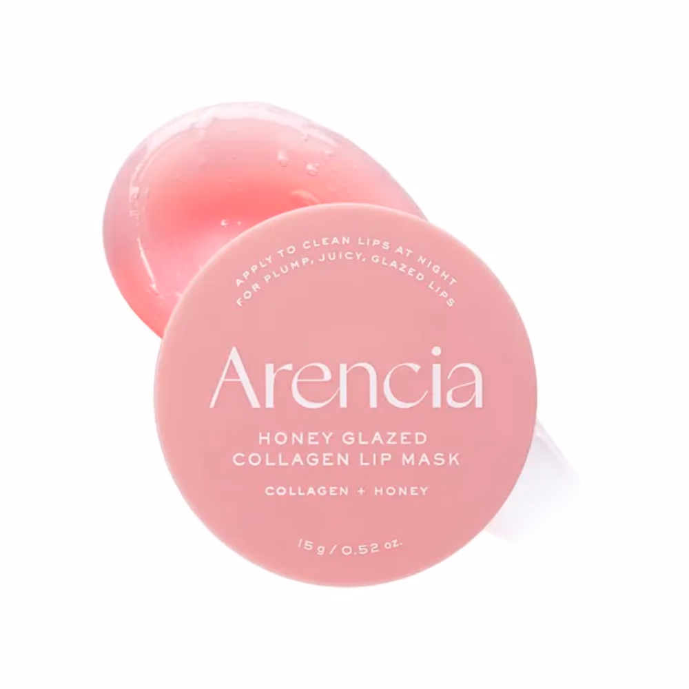 Arencia Honey Glazed Collagen Lip Mask Overnight Hydrating Lip Treatment for Plump Lips 15g 1