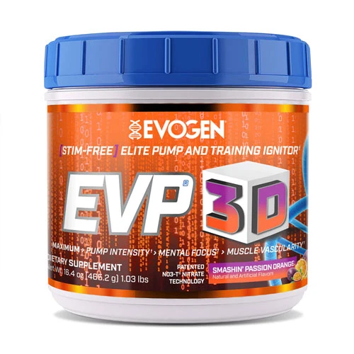 Evogen EVP 3D Non-Stim Pre-Workout 465g – Smashin Passion Orange 1