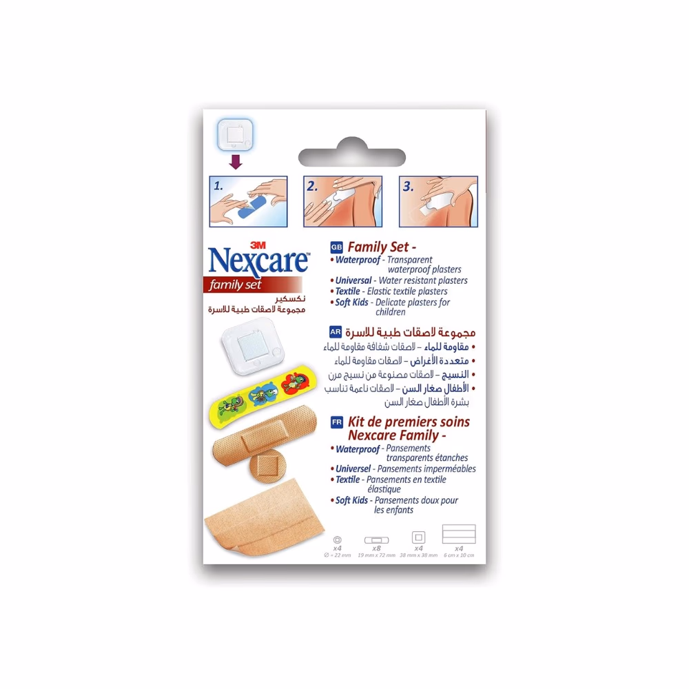 3M Nexcare Family Set Bandages - Assorted Size - 20 Bandages 3