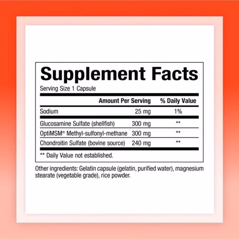 Natural Factors MSM Joint Formula 1000 mg  180 Capsules 2