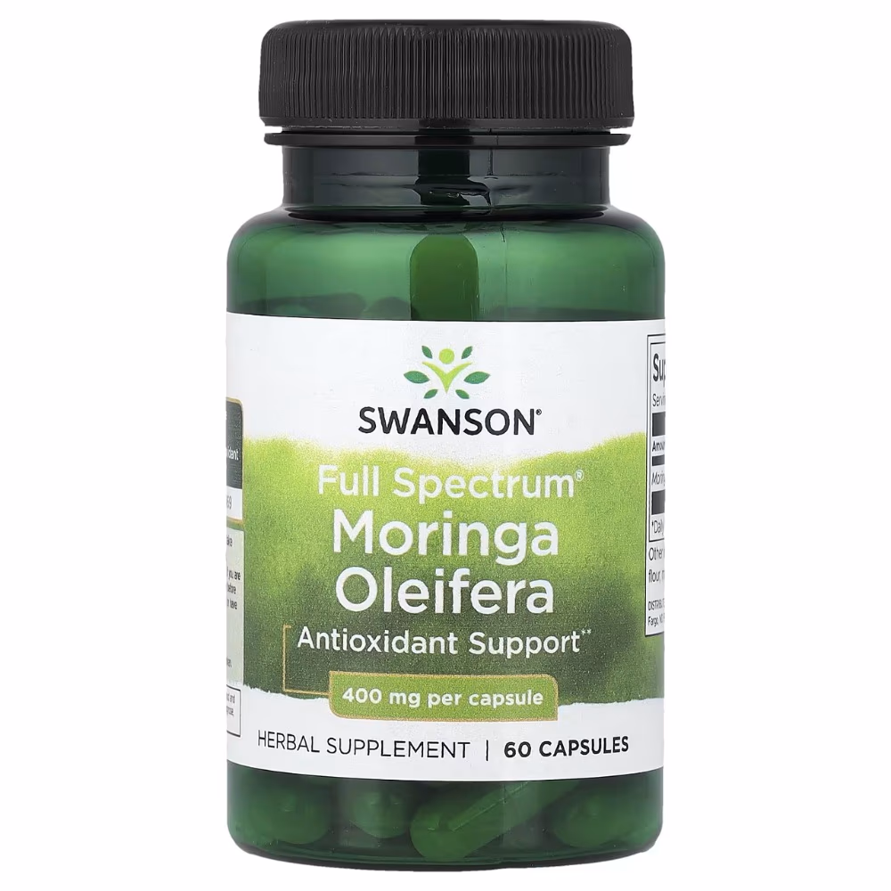 Swanson Moringa Oleifera 400mg-60 Capsules  1
