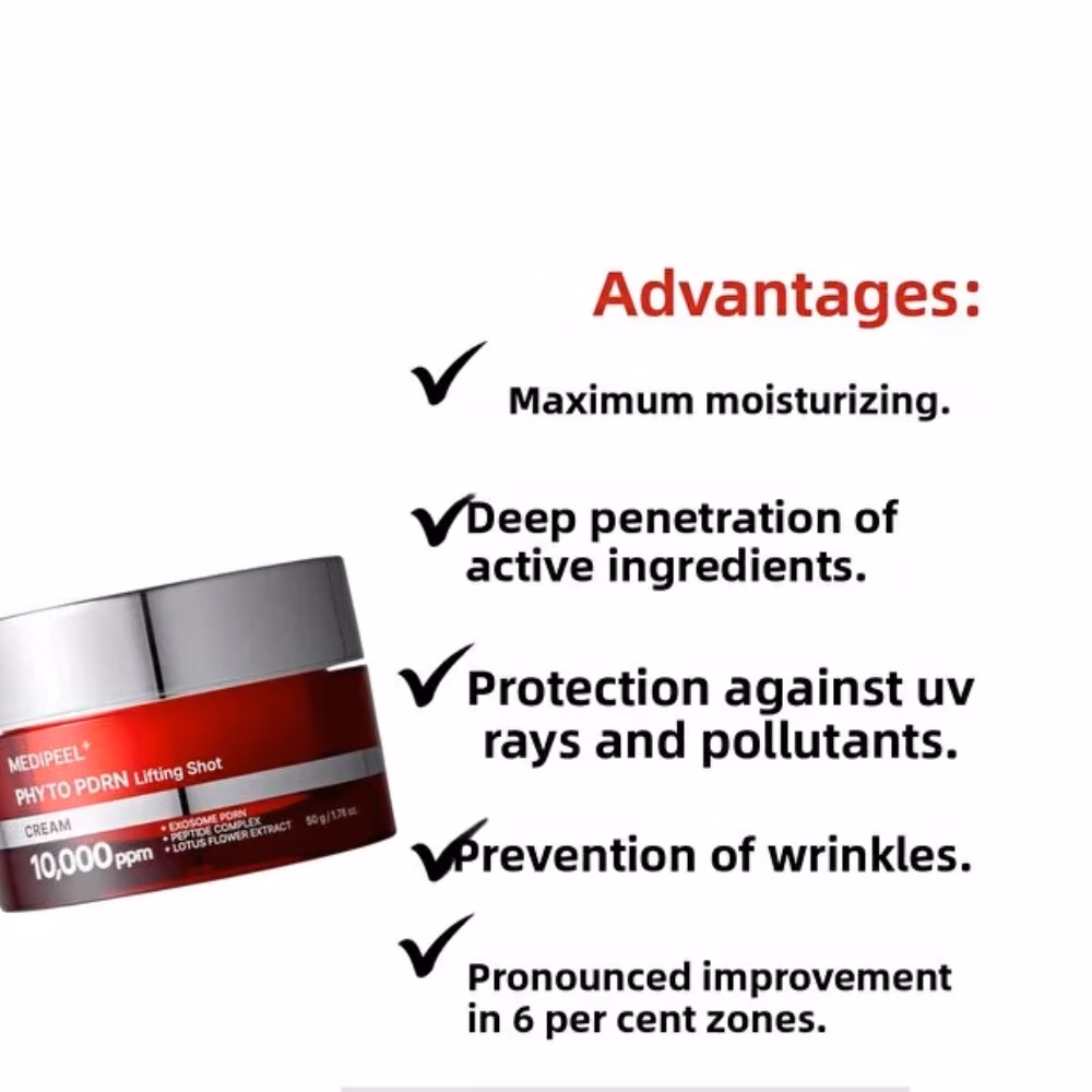 Medi Peel Phyto Ex PDRN Lifting Shot Cream with 10,000ppm PDRN, Peptides & Adenosine 50g 3
