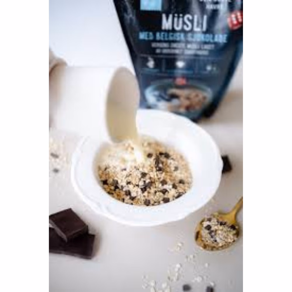Den Sorte Havre Musli with Belgian Chocolate 400gm – World's Only Black Oat Muesli | 100% Wholegrain Norwegian Ancient Grain 3