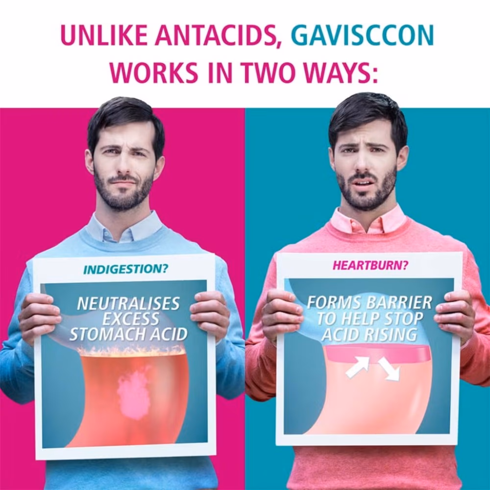 Gaviscon Double Action Mint - 32 Tablets 2