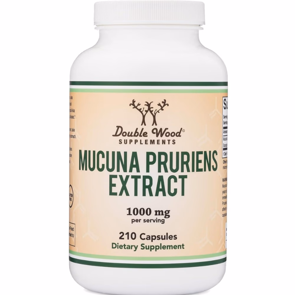 Double Wood Mucuna Pruriens Extract 1000mg 120 Capsules