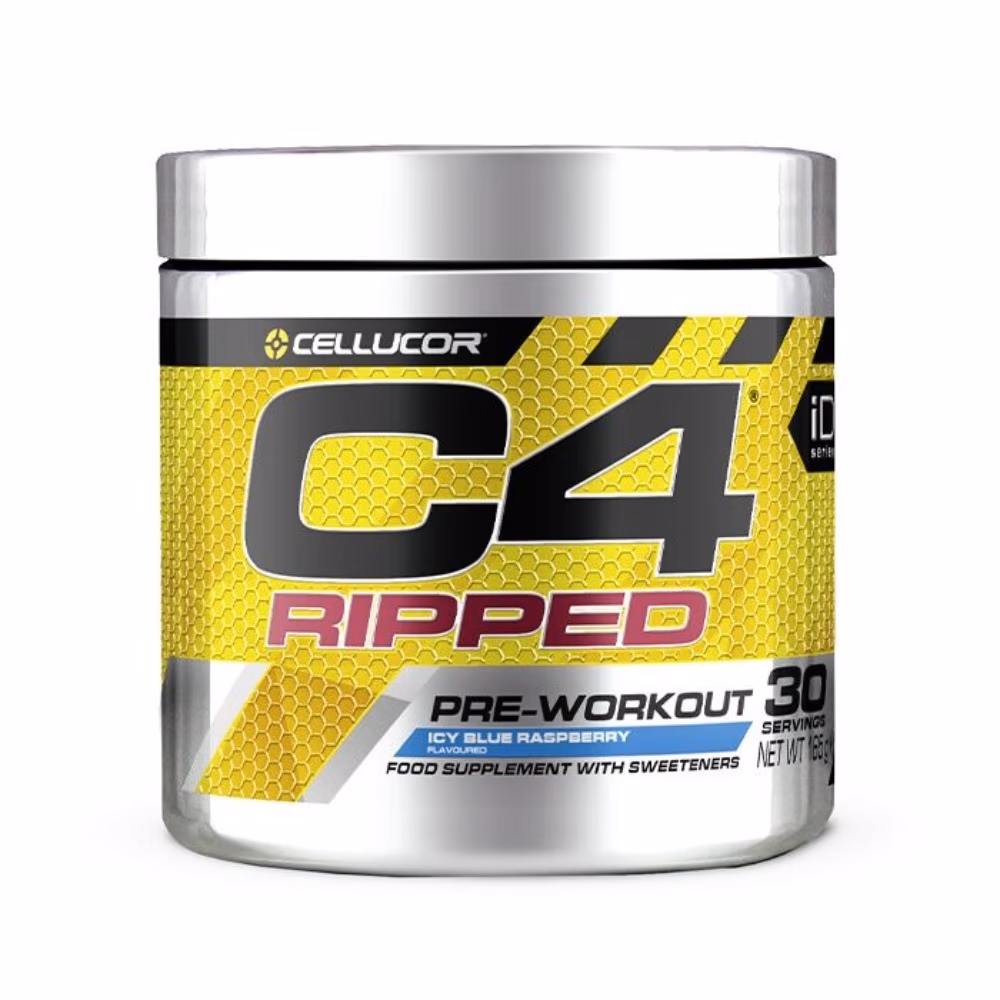 Cellucor C4 Ripped Pre-Workout Powder Icy Blue Razz 30S