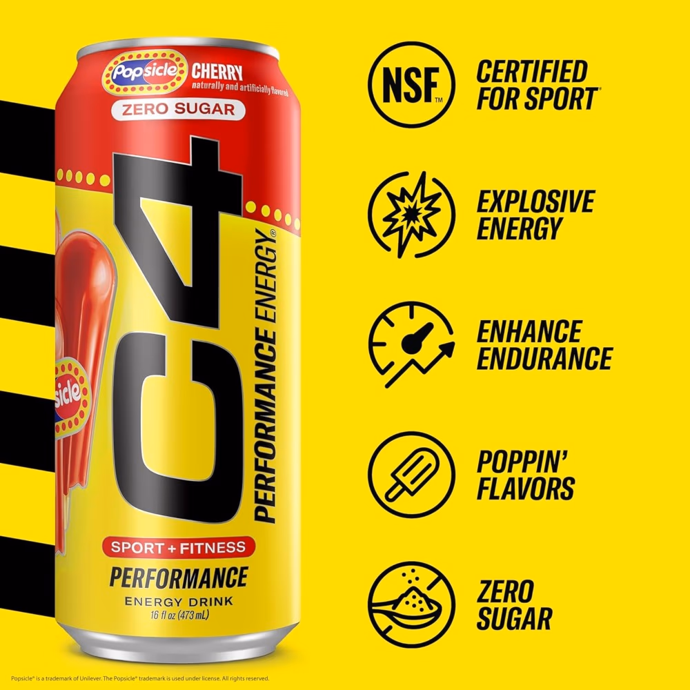 Cellucor C4 Energy RTD Popsicle Cherry 473ml  1