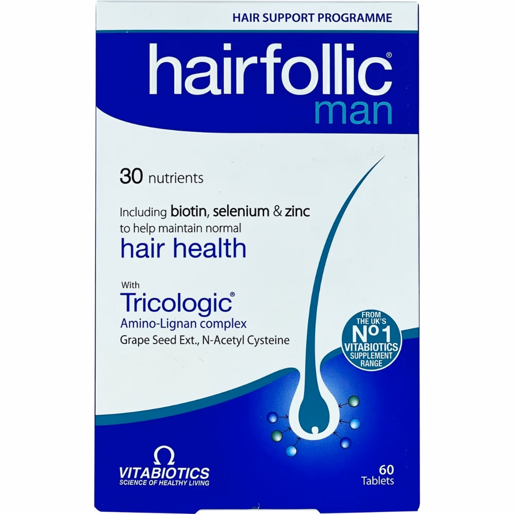Vitabiotics Wellman Hairfolic with Tricologic 60 Tabs