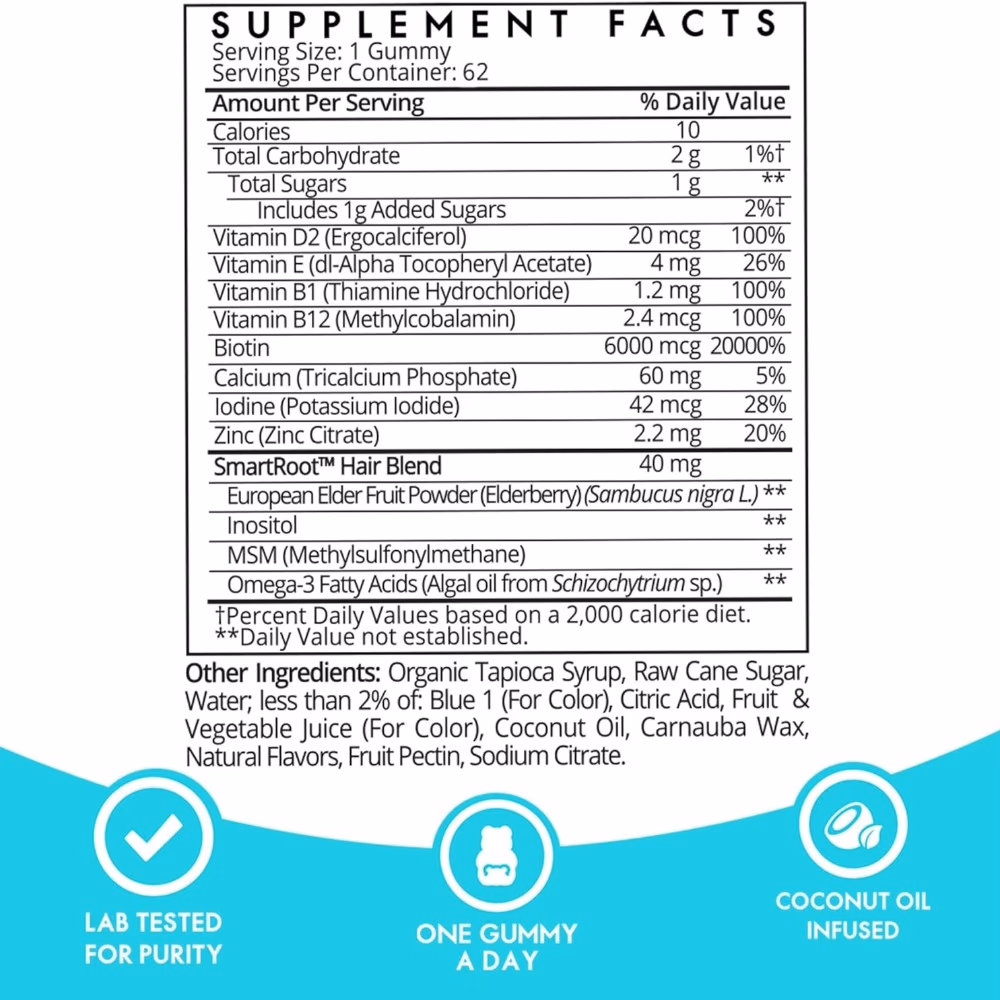 SugarBear Pro Hair Vitamins 62 Gummies 5