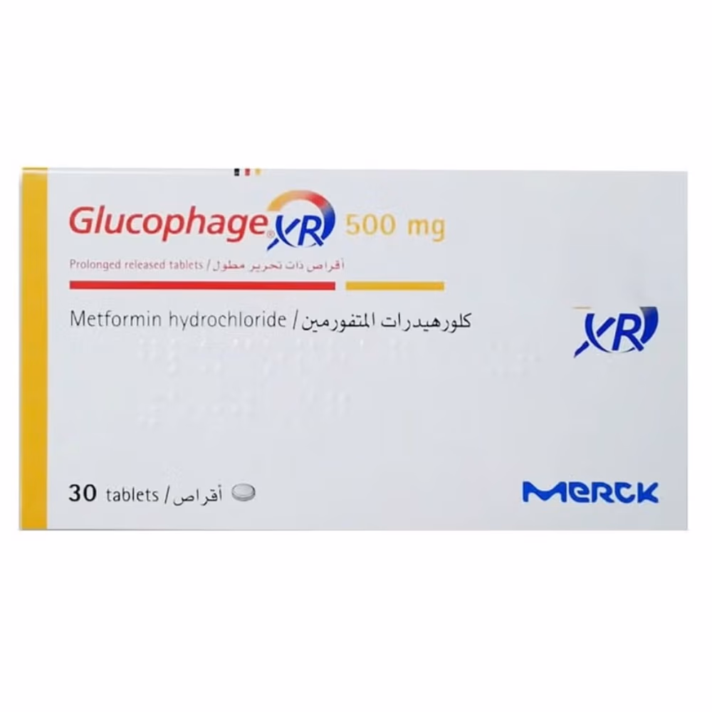 Glucophage XR 500mg Extended Release Tablet | Pack of 30 1