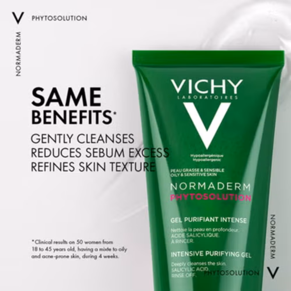 Vichy Normaderm Intensive Purifying Cleanser 200ml - for Oily & Acne-Prone Skin 4