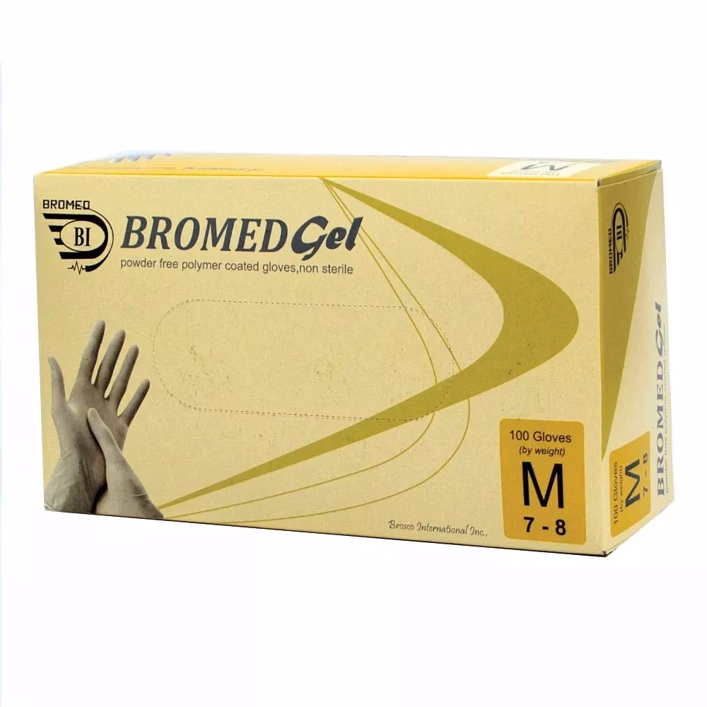 Bromed Powder-Free Gloves – Medium  1