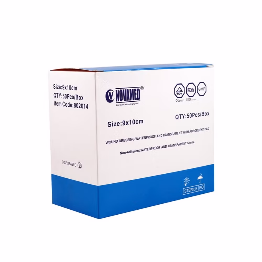 NOVAMED Adhesive Wound Dressing 9x10cm 50s 1