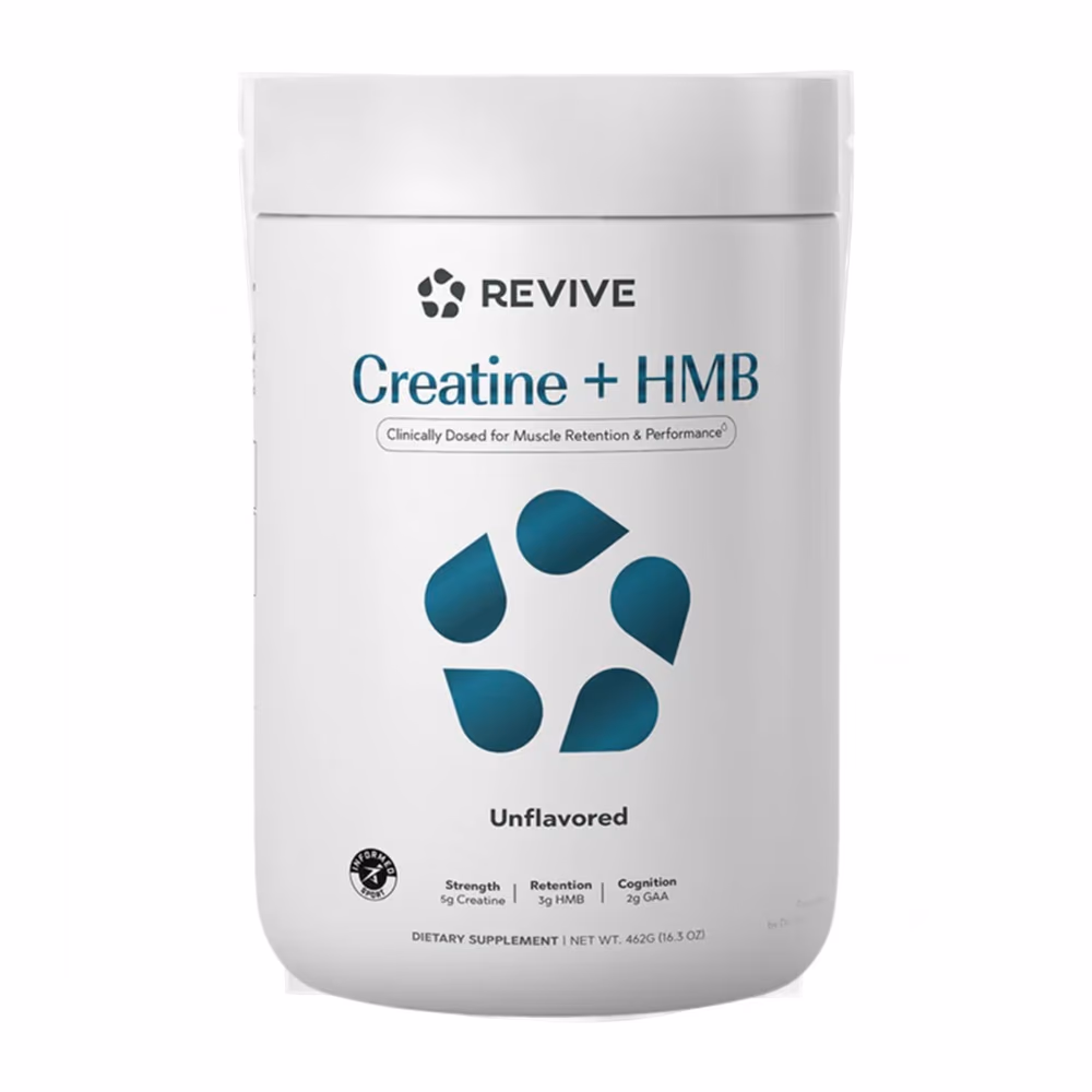Revive Creatine + HMB 393gm – Unflavored | Clinically Dosed for Muscle Retention & Performance 1