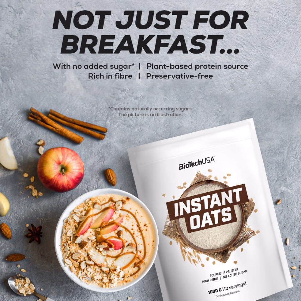 BioTechUSA Instant Oats Chocolate - 1000g 2