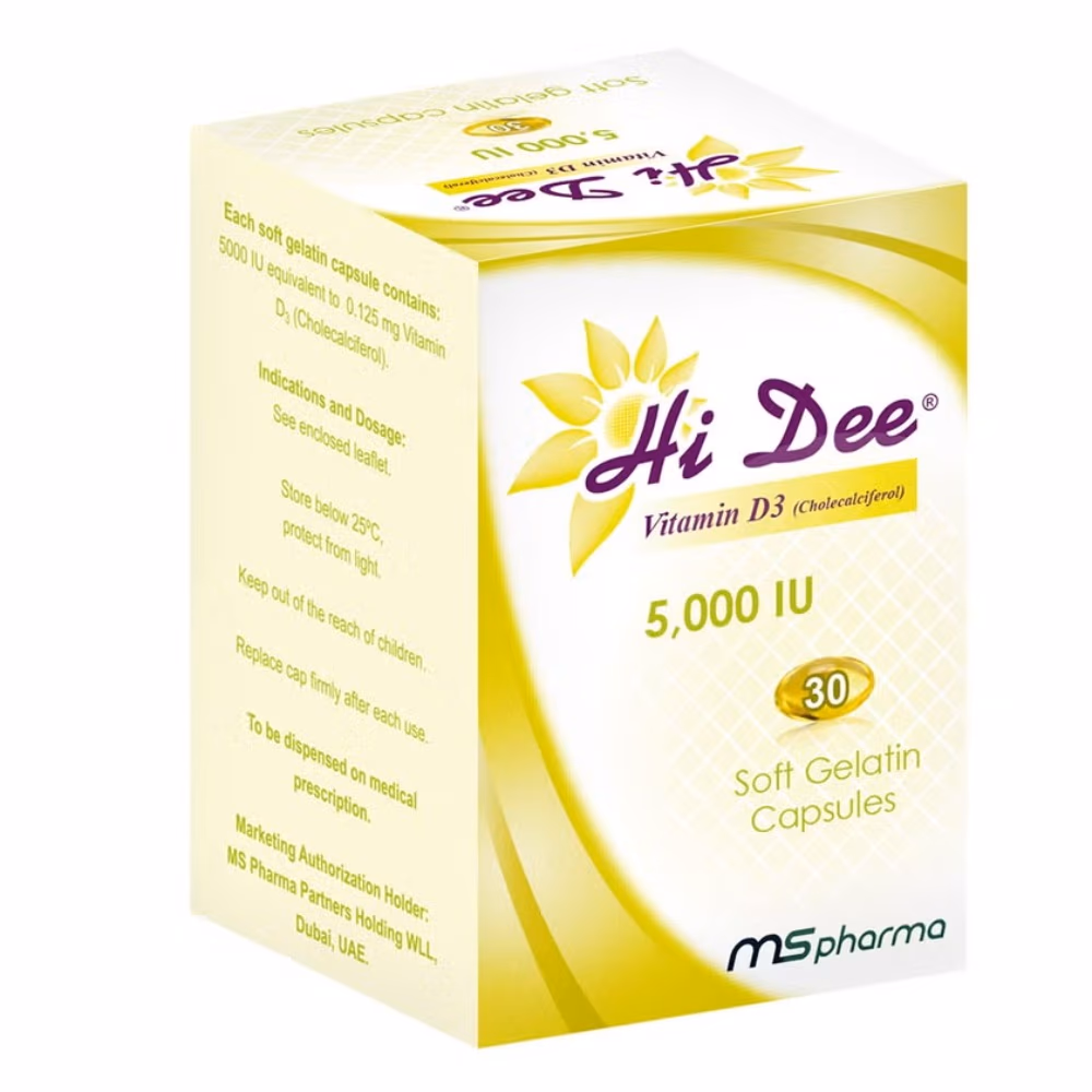 Hi Dee Vitamin D3 5000IU Capsules 30s
