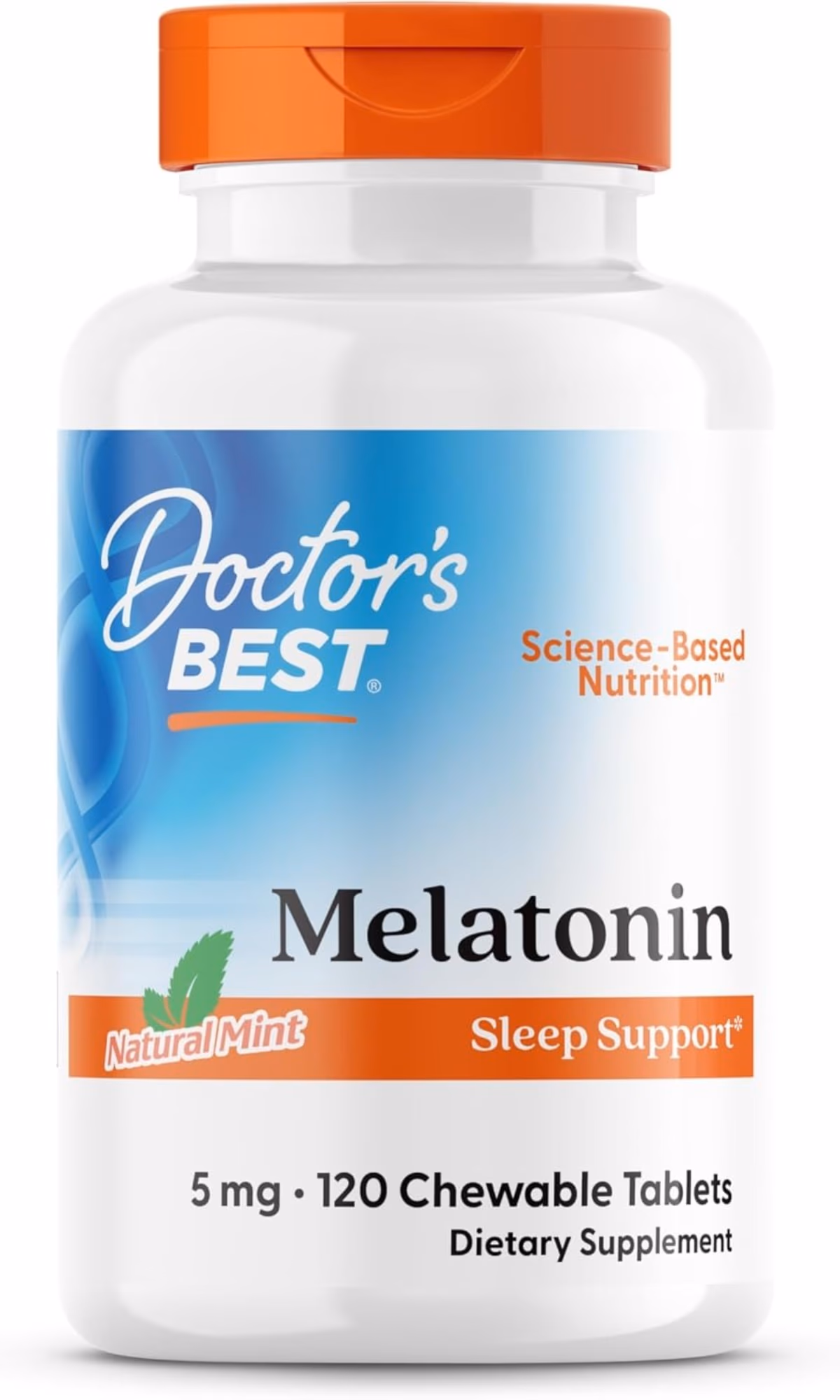 Doctor's Best Melatonin 5mg - 120 Chewable Tablets