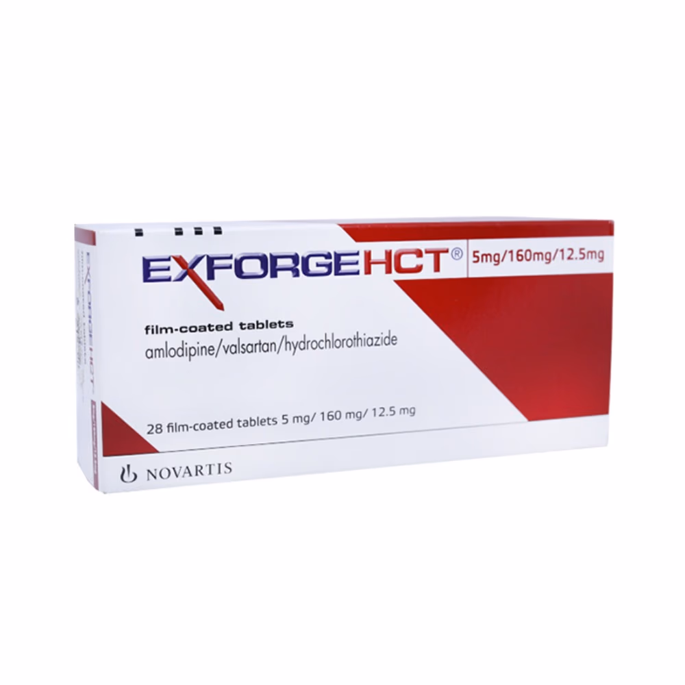 Exforge HCT 5mg/160mg/12.5mg Tablet | Pack of 28