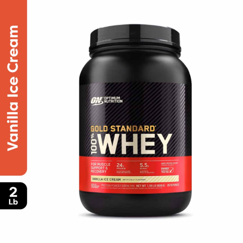 Optimum Nutrition Gold Standard 100% Whey Vanilla Ice Cream 2lb 2