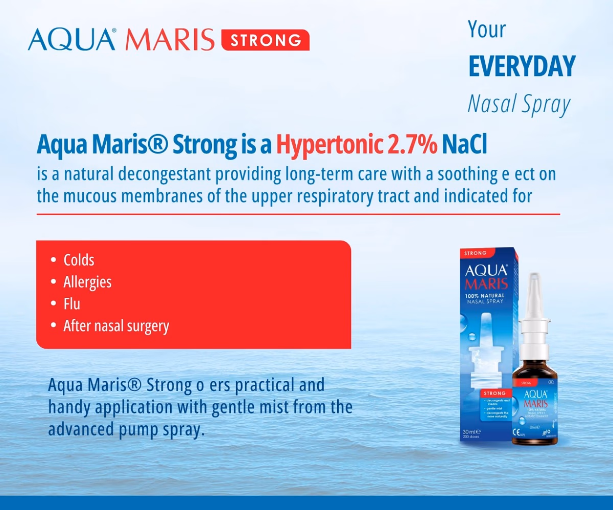 Aquamaris Nasal Spray Strong 30Ml 3