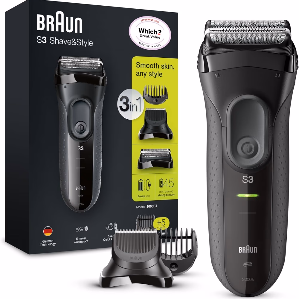Braun Series 3 Shave and Style Trimmer 3000BT 1