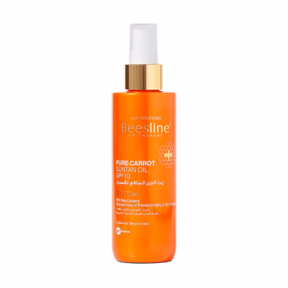 Beesline Suntan Oil SPF 10 Carrot Deep Tan 200ml